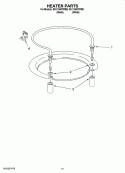 HEATER PARTS Diagram and Parts List for DU1148XTPBB  Whirlpool Dishwasher