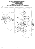 8318272 BURNER Diagram and Parts List for LGN2000JT3  Whirlpool Dryer