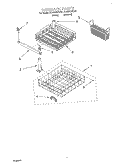 DISHRACK Diagram and Parts List for DU890DWGQ2  Whirlpool Dishwasher