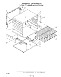INTERNAL OVEN Diagram and Parts List for SF310PSRW4  Whirlpool Range