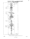 BASKET DRIVE AND BRAKE Diagram and Parts List for LA5380XPW0  Whirlpool Washer
