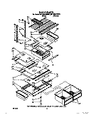 SHELF Diagram and Parts List for 6ET18GKXWW01  Whirlpool Refrigerator