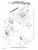 ICEMAKER PARTS Diagram and Parts List for GSS26C5XXA00  Whirlpool Refrigerator