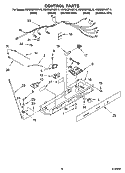 CONTROL PARTS Diagram and Parts List for KSRD22FKBL15  KitchenAid Refrigerator