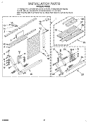 INSTALLATION Diagram and Parts List for RE253E  Whirlpool Air Conditioner