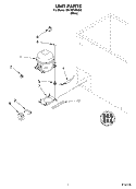 SECTION Diagram and Parts List for EH150FXKQ00  Whirlpool Freezer
