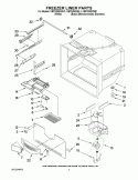 FREEZER LINER PARTS Diagram and Parts List for KBFS25EWBL0  KitchenAid Refrigerator