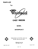 SECTION Diagram and Parts List for EH230FXLN2  Whirlpool Freezer