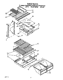 SHELF Diagram and Parts List for ET20ZKXZW00  Whirlpool Refrigerator