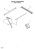INSTALLATION PARTS Diagram and Parts List for YACQ128XR0  Whirlpool Air Conditioner