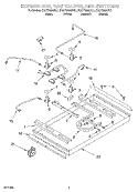 SECTION Diagram and Parts List for KGCT305GBL1  KitchenAid Cooktop