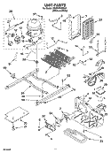 UNIT PARTS Diagram and Parts List for GS2SHKXNQ02  Whirlpool Refrigerator