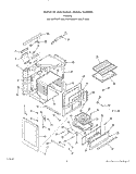 BODY Diagram and Parts List for F4397W0  Roper Range