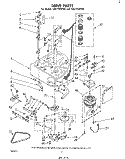 DRIVE Diagram and Parts List for LA5710XPW1  Whirlpool Washer