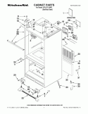 CABINET PARTS Diagram and Parts List for KFIL27CXMP0  KitchenAid Refrigerator