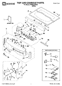 TOP AND CONSOLE PARTS Diagram and Parts List for YMED9600SQ0  Maytag Dryer
