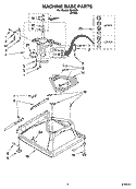 MACHINE BASE PARTS Diagram and Parts List for IS41000  Inglis Washer