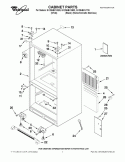 CABINET PARTS Diagram and Parts List for GX2SHBXVB03  Whirlpool Refrigerator