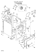 SECTION Diagram and Parts List for TEDX640EQ2  Estate Dryer