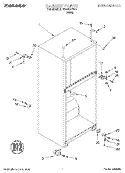 CABINET Diagram and Parts List for TT14DKXEW15  Estate Refrigerator