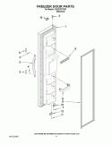 FREEZER DOOR PARTS Diagram and Parts List for CS22CFXTS03  Crosley Refrigerator