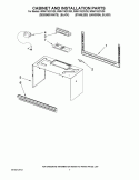 CABINET AND INSTALLATION PARTS Diagram and Parts List for WMH1162XVS0  Whirlpool Microwave