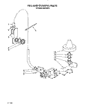 FILL AND OVERFILL Diagram and Parts List for KUDP220T2  KitchenAid Dishwasher
