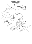 CONTROL, OPTIONAL Diagram and Parts List for 6GD2SHQXKB01  Whirlpool Refrigerator