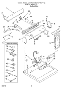 SECTION Diagram and Parts List for RES7646JQ0  Roper Dryer