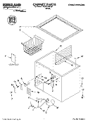 CABINET PARTS Diagram and Parts List for 7SCF0710KQ01  Whirlpool Freezer