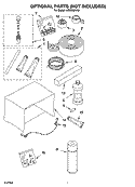 OPTIONAL  PARTS (NOT INCLUDED) Diagram and Parts List for ACC082XR0  Whirlpool Air Conditioner