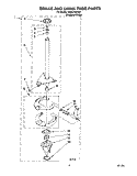 BRAKE AND DRIVE TUBE Diagram and Parts List for TAWS700DQ0  Estate Washer