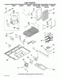 UNIT PARTS Diagram and Parts List for KSCS25FVBL03  KitchenAid Refrigerator
