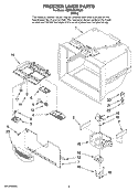 FREEZER LINER PARTS Diagram and Parts List for GB9SHKXMQ02  Whirlpool Refrigerator