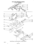 TOP AND CONSOLE Diagram and Parts List for LC4500XMW0  Whirlpool Washer