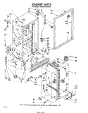 CABINET Diagram and Parts List for ED22MKXLWR0  Whirlpool Refrigerator