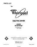 SECTION Diagram and Parts List for LE7800XSW1  Whirlpool Dryer