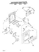 Part Location Diagram of W10279318 Whirlpool COVER-FRNT