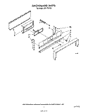 BACKGUARD Diagram and Parts List for SF3117SRW0  Whirlpool Range