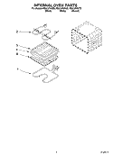 INTERNAL OVEN Diagram and Parts List for RS675PXGT8  Whirlpool Range
