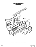 Part Location Diagram of 3148658 Whirlpool Glass, Control Panel
