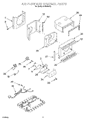 AIRFLOW AND CONTROL Diagram and Parts List for ACM062XK0  Whirlpool Air Conditioner