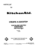 SECTION Diagram and Parts List for KECT025YWH0  KitchenAid Cooktop