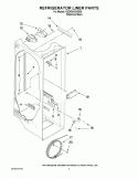 REFRIGERATOR LINER PARTS Diagram and Parts List for 6GD5SHGXSS05  Whirlpool Refrigerator