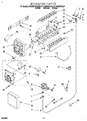ICEMAKER, LIT/OPTIONAL Diagram and Parts List for KTLS25QDBL00  KitchenAid Refrigerator