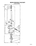 BRAKE AND DRIVE TUBE Diagram and Parts List for CAE2792KQ0  Whirlpool Washer
