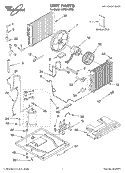 UNIT PARTS Diagram and Parts List for ACQ214XM0  Whirlpool Air Conditioner