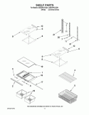 SHELF PARTS Diagram and Parts List for EB2SHKXVD01  Whirlpool Refrigerator