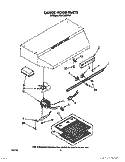 SECTION Diagram and Parts List for RH4730XWB1  Whirlpool Range Hood