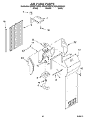 AIR FLOW, OPTIONAL Diagram and Parts List for KSRU22FKBL02  KitchenAid Refrigerator